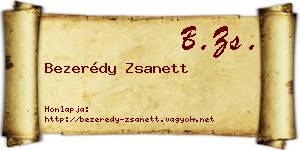 Bezerédy Zsanett névjegykártya