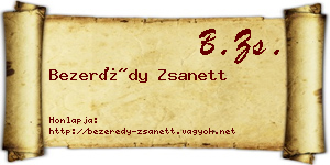 Bezerédy Zsanett névjegykártya